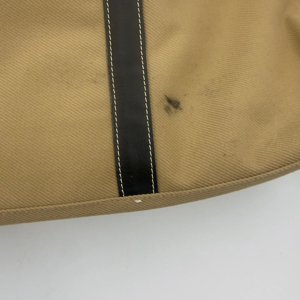 Hartmann Canvas Leather Duffle Bag Tan Black Large Travel Weekender